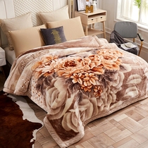 Spring blanket quilt cool spring double-layer Raschel blanket 10kg comfortable wedding coral velvet cover blanket