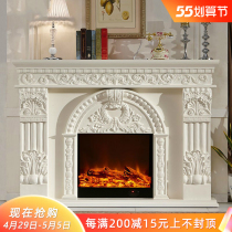 1 5 1 8 m European style fireplace dark electric fireplace decoration cabinet solid wood fireplace frame heating fireplace core TV cabinet