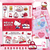 Hong Kong genuine stationery diary notepad A5kitty Pudding Dog student office supplies single-line book 40 pages