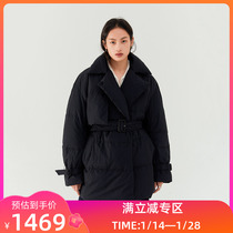 (The same style as the shopping mall) LILY2022 winter new womens fashion warm goose down commuting windbreaker style down jacket