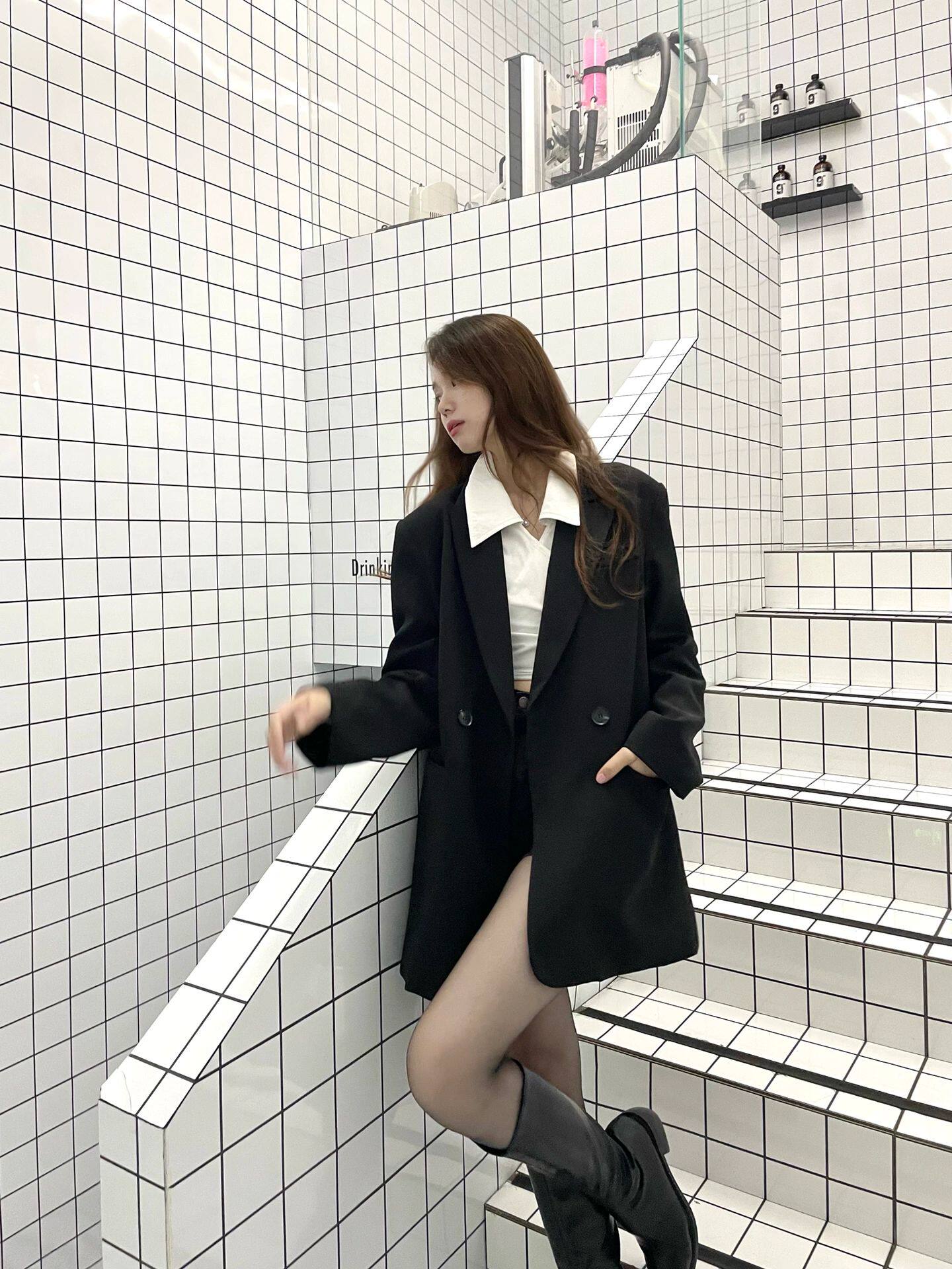 小野和子冬季黑丝光腿神器 加绒双层设计保暖不臃肿 替换装方便实用