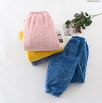 Autumn and winter New plush flannel couples home pants men and women thick warm coral velvet close feet warm