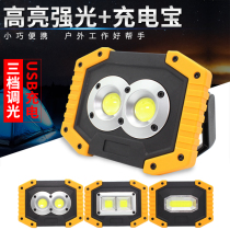 LED Home emergency lighting USB charging flood light Outdoor wild campground light Portable waterproof