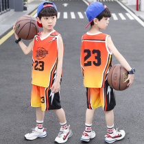 Boy Summer Clothing Vest Sport Suit Three 45 67 80 80 Old Student Boy Speed Jersey Summer Basketball Suit