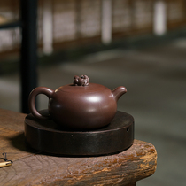Zisha teapot Yixing pure handmade master master authentic original original mine old purple mud auspicious purple sand teapot famous pot Autumn Moon