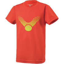 victor badminton sports short-sleeved knitted T-shirt childrens training quick-drying air 92026