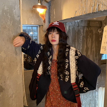 Yuki big white baseball uniform female spring and autumn 2020 New Tide students Korean version of retro ins loose port flavor jacket