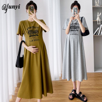 Pregnant Woman Summer Dress Dress Fashion Dresses Fashion Summer Style Boomer Short Sleeve Blouse T-shirt Dress Code Style Long Dress Pregnant Woman Skirt Summer