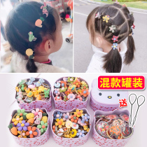 Childrens head rope head decorated with hair rubber band not hurt cute little hair ring Korean princess baby girl hairdresser
