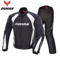 Duhan motorcycle riding suit clothes suit mens anti-fall waterproof racing suit locomotive suit Four Seasons winter rally suit