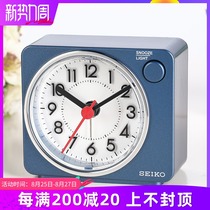  Japan Seiko alarm clock bedroom bedside ultra-quiet backlight sweep seconds children and students small alarm clock QHE100