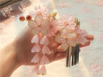 Sakura cheat handmade Japanese pewter Flower hairpin and wind cherry blossom