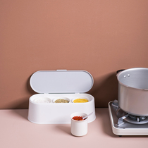 Kitchen household seasoning bottle Pottery Japanese porcelain seasoning Pepper salt jar Household creative Nordic seasoning jar set