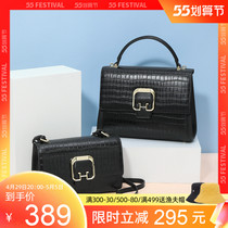 Red Valley Womens Bag 2021 New Temperament Fashion Crocodile Tattooos Leather Single Shoulder Bag Woman Handbag Bag Slanted Satchel 3967