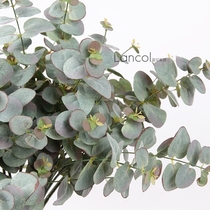 Lancol European style high simulation flowers with grass coffee green eucalyptus leaves living room model room jewelry ornaments fake flowers