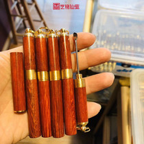 Red sandalwood digging ear spoon wood carving handle piece portable household wooden ear spoon factory direct sales