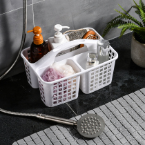 Hand-held bath basket Bathroom table top miscellaneous storage basket kitchen snack cosmetics large capacity hand-held storage basket