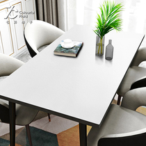 Modern simple solid color leather tablecloth waterproof oil-proof non-washing PVC coffee table table mat table mat thick desk