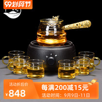 ROADMAKER electric pottery stove tea maker high-grade glass tea maker automatic steaming tea maker household cooking teapot