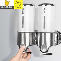 Soap dispenser hotel shower gel shampoo bottle hand sanitizer box manual Press toilet wall-mounted soap dispenser