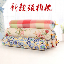  Old rough cloth cervical spine pillow Candy pillow Cervical spine special pillow Round buckwheat pillow Health pillow Spine pillow
