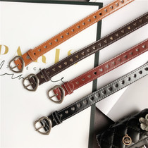 Belt ladies new simple Joker Korean fashion belt students cool ins personalized decorative belt Joker tide