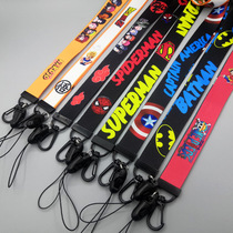 Factory mobile phone case lanyard student hanging rope cartoon Dragon Ball Naruto Batman