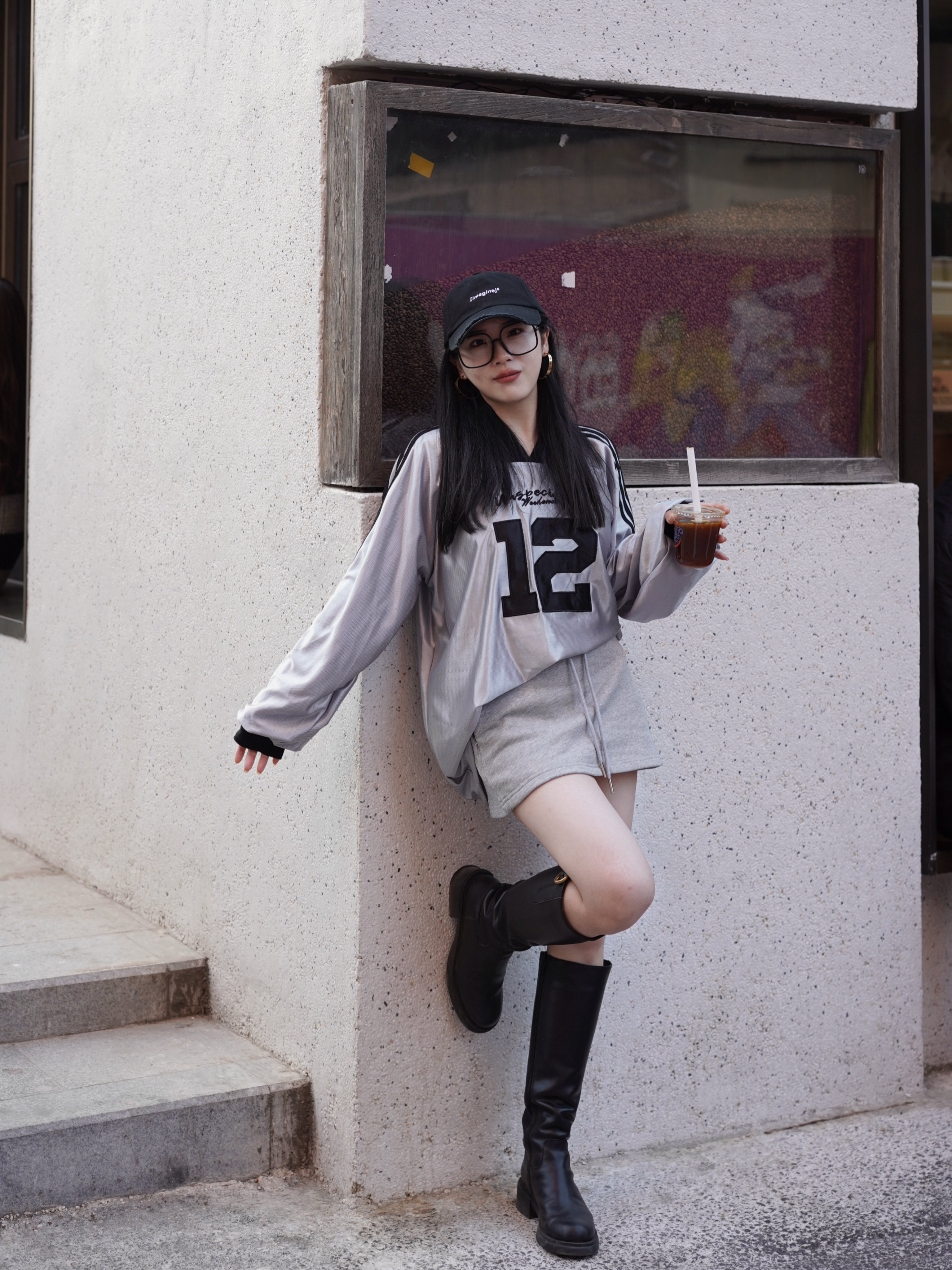 kisscat接吻猫[城市旅人]骑士靴，万茜方枪枪美洋同款真皮皮带扣复古英伦风