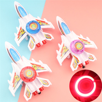 Creative Small Gift Luminous Pull Wire Small Plane Cute Children Back Force Flashy Toy Kindergarten Boy Fighter