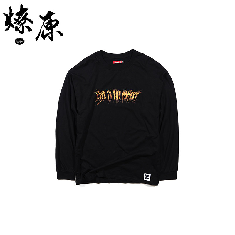 NO COMMENT NOC GEAR LS TEE 17SS Oversied OFF SHOULDER GEAR LONG SLEEVE T-SHIRT