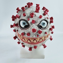Coronavirus mask Bacteria fight pneumonia Epidemic publicity and education props Halloween latex headgear virus