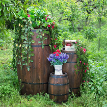 Barrel decoration Oak barrel beer barrel solid wooden wine barrel bar winery exhibition wedding ornament props