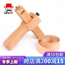 Pure Beech belt cutter leather strip divider handmade diy leather cutting vegetable tanned leather belt strap