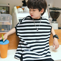 Childrens clothing summer cotton short-sleeved T-shirt summer thin boys half-sleeved top 2021 New trendo brand Boy