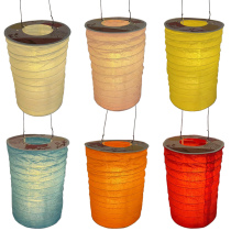 Round Small Lantern Ancient Wind Old Fashioned Paper Paste Children Hangry Red Lantern Kindergarten Hand Decoration Diy Hand