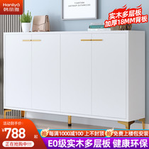 Light extravagant solid wood Shoe cabinet Home doordoor Entrance Door to small family Type minimalist modern Xuan Guan Cabinet New 2020 Popcorn