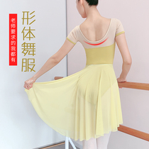 Viyon dance Weiyang ballet shape suit short sleeve jumpsuit air yoga body training base training dance suit