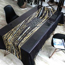 Nordic ins tablecloth Waterproof and anti-soy sauce suede Retro light luxury tablecloth Net red table cloth Fabric tea table cover cloth