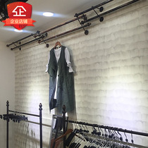 Simple feather background wallpaper 3D three-dimensional shop decoration retro fashion personality childrens clothing womens clothing store wallpaper