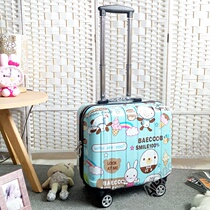 ~ Cute Suitcase for men and women Childrens suitcase 18 inch Small password box Mini pull lever box 16 Cartoon suitcases
