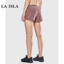 Sports shorts women loose outside wear fitness running anti-walking ins tide large size hip casual thin peach summer