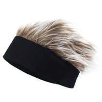 Hat mens cool handsome Wang Lei with the same hair One hair Wig fashion spring trending net red youth headgear to blame