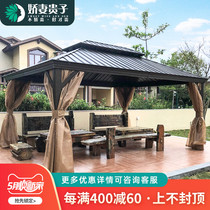 Pavilion Outdoor Pavilions Villa Courtyard Garden Open Air Design Building Top Casual Kiosk Aluminum Alloy Four Corner Tent Assembly