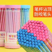 Derri pencil 50 barreled 2b pencils Primary School students writing pencils 30 writing childrens hexagonal Rod hb pencil wholesale learning stationery Childrens Garden 2 than pencil test first grade