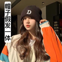 Hat Wiggle One Short Curly Hair Autumn and Winter Warm Hat Wool Hat Wiggle Cover Wiggle Cover