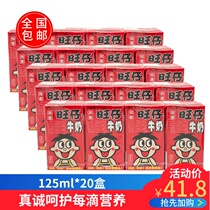 Wangwang Wangzi Milk 125ml * 20 boxes of restored milk drinks Childrens pregnant womens breakfast milk snacks