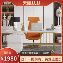 Light Luxury Study home desk modern simple desk tempered glass medical aesthetics desk student desk