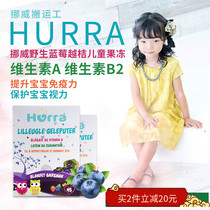 Norway Hurra bilberry Nordic blueberry lutein eye care children toddler jelly