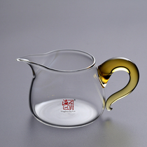 Male cup tea leak set thickened heat-resistant large tea sea sub-tea glass Road Cup kung fu tea set accessories