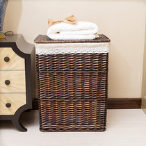 Storage basket dirty clothes basket rattan dirty clothes basket IKEA toys covered dirty clothes storage basket hot pot shop clothes basket